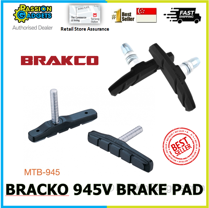 Bikes Parts :: Brakes :: Brakco 945v Brake pad lightweight v brake v--brake veebike
