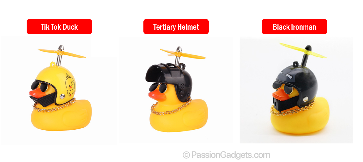 Helmet Cyber Celebrity Little Yellow Duck Helmet Car Decoration Social Duck  Turbo Duck Breaking Wind