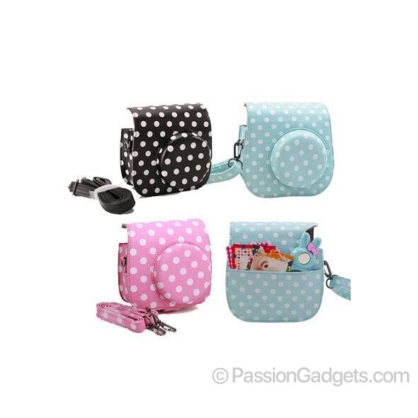 Mini 8 Polka Dot Fabric Bag W Pocket